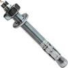 BricoLoco.com BricoLoco Ancoraggio maschio metallico asta filettata acciaio C-10 zincato di espansione. Per carichi elevati su cemento, parete, soffitto, pavimento, trx, tenda... (25, 14x110)