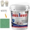 Generic Pittura epossidica per pavimenti Louis Forest, vernice epossidica colorata per pavimenti sabbiosi, vernici per garage effetto marmo lucido ad alto gloss, rivestimento idrorepellente e antiscivolo per