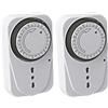 MKC Melchioni Family MKTIW-1, Timer meccanico settimanale, C/SWITCH, Funzione ON/OFF, Indicatore LED, Tempo di impostazione minima 2 ore al giorno per 7 giorni, Carico max. 220-240v, 3500W, Presa 10/16a