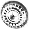 Art&Beauty Tappo per lavello da cucina in acciaio inox, tappo combinato di ricambio per scarichi standard, corpo in acciaio inox con tappo in gomma