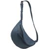 SH Leder Fania G697 - Borsa da donna in vera pelle a tracolla, unisex, per festival, viaggi, taglia media, 37 x 21 cm, blu jeans, Grande