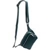 SH Leder Jisoo G412 - Marsupio unisex in vera pelle, per festival, viaggi, crossbody, da donna, in pelle, 18 x 13 cm, blu petrolio, m