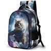WECECE Zaino Scuola Cat 3D Motif Ragazzo 12 Anni Zaino Scolastico Animal Kitten Ragazze Media Cartella Scolastica 11-15 Anni, Daypack Gita Lezioni Regalo Studenti Gita Viaggio