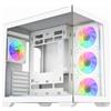 Cooler Master CABINET ATX MIDI TOWER COOLER MASTER E681-WHNN-SIF Elite 681 7FAN White 1x3.5 2x2.5 2xUSB3.0 7x120mm-ARGB NoAlim VETRO LATERALE - E681-WHNN-SIF