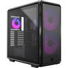 Cooler Master CABINET ATX MIDI TOWER COOLER MASTER MF600M-KGNN-S01 600 MESH NERO MODULARE 2x5,25 2xUSB3.2 531x261x544mm 3xFAN-ARGB No Alim - MF600M-KGNN-S01