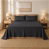 Bifulco Biancheria Copriletto Matrimoniale Estivo 260x260 cm in 100% Cotone Nido d'Ape - Copriletto Leggero Traspirante Non Trapuntato - Telo Arredo Letto Matrimoniale Rebecca Home Bifulco (Antracite)