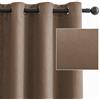 CYCMACO Tenda Oscurante Termica da Interno 2 Pezzi 140x290cm, Marrone Chiaro