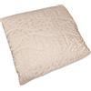 Vionara Home Trapuntino Matrimoniale in tessuto Raso Jacquard, 260x270 cm, Imbottitura 100gr/mq, Copriletto Trapuntato Mezzo Tempo con Cuscino Coordinato, Made in Italy (Stone - Panna)