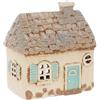 Home of Christmas | Casa delle luci | Portacandeline | Ceramica (Beige/Grigio 13x12x7 cm)