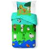 Jay Franco Set biancheria da letto per bambini Mojang Minecraft - Biancheria da letto super morbida con federa, SOLO COPRIPIUMINO, piumone non incluso, multicolore, 2 pezzi, letto singolo