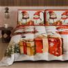 PETTI Artigiani Italiani - Trapunta Singola Invernale di Natale, Piumone Singolo Natalizio, Trapunta Natalizia Double Face Tinta Unita e Stampa Digitale Pupazzo 1, Made in Italy