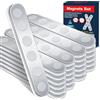 BKSAI 24Pz Magnete Potente Adesivo Magneti al Neodimio N33 Infrangibili | 65x10x2mm Adesivo Piatto Magnetico Striscia per Lavagna Bianca, Decorazione, Frigorifero Cucina e Casa Componenti Fissi
