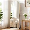 Clevich Specchio da Terra Curvo, 162 x 50 cm Specchio da Parete | con Cornice in Alluminio per Camera da Letto,Bagno,Ingresso e Corridoio, Oro