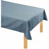 S&G Home PDA Tovaglia antimacchia con trama effetto lino rettangolare x 12 cm. 140 x 240 (Blu)