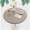 YWYWJYF Tovaglia Tavolo Rotondo Mollettone Tavolo Tovaglia Plastificata Rotonda Protezione Tavolo Mollettone Tavolo Rotondo Tovaglia Rotonda Tovaglia Impermeabile Tovaglia Antigrasso (Grigio,70cm)