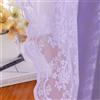 YJ YANJUN Coppia di tende a rete color lavanda, 183 cm, stile vittoriano, in pizzo trasparente, per camera da letto, porta francese, stile shabby chic, 132 x 183 cm (larghezza x lunghezza), viola