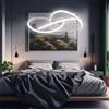Arcadia Lampadario a Sospensione LED Luce Calda Fredda Naturale 4100LM 53W 50cm | Lampada da Soffitto Dimmerabile con Telecomando e App per Camera da Letto, Soggiorno e Cucina - Modello Iride (Argento)