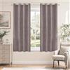 Ystyle Tende Oscuranti per Interni 2 Pezzi, 117x137 CM, Rosa Grigio | Tende con Anelli Velluto Moderne, Tenda Termica Isolante Freddo e Caldo, Curtains Ideali per Camera da Letto e Soggiorno