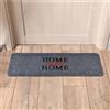 Comart - Zerbino Henry - Assorbente Antipioggia - 25x70 cm - Home Grigio | Tappeto in Poliestere, Fondo in Latex Antiscivolo, Impermeabile, Assorbente, Antipioggia, per Ingresso Interno e Esterno
