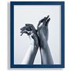 VO design Cornice portafoto Finn di alta qualità - 61 x 91 cm - Blu scuro con vetro sintetico antiriflesso - Colore e dimensione a scelta