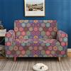 Sticker Superb 3D Bohemia Mandala Copridivano Collezione Copridivano Elasticizzato per Soggiorno Poltrona Divano Fodera per divano Fodera Elastica Sofa Cover 1/2/3/4 Posti (Stile 1, 2 Posti 145-185 cm)
