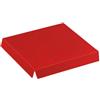 scotton spa 50X Pelle Rosso 6x6x1 cm Fondo Fondino per scatole in PVC Bomboniera