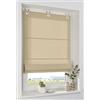 Kutti Tenda a rullo Duck Naturale, in 100% cotone, con occhielli rettangolari, opaca senza fori, dimensioni 60 x 140 cm
