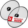 com-four® 2X Coperchio paraschizzi per pentole e padelle | griglia metallica resistente al calore contro schizzi di olio e grasso