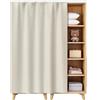 NEPHRA Tendina Sottolavello Cucina Autoadesivo in Flanella e Tende Scorrevoli per Armadi con Binario Scorrevole, per Armadio Camera da Letto Soggiorno Bagno (L × A)(Light beige,70 x 110 cm)