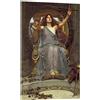 Posterlounge Circe offre una coppa a Ulisse Stampa su vetro acrilico | 14 x 21 cm di John William Waterhouse Marrone Quadri Decorazione per pareti