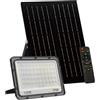 damastoreitalia Faro LED da esterno con pannello Solare 120W IP66 con Telecomando Luce Regolabile fredda calda naturale 3000K/4000K/6500K Sensore Crepuscolare (120W)