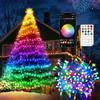 Quntis Luci RGB Natale DIY 30M 300 LED con Telecomando e Controllo App | Catena Luminosa Sincronizzazione Music, Luci Smart Multicolore Natalizia Halloween per Giardino Festa Casa Interni/Esterni