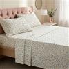 THE ONE HOME Lenzuola Matrimoniali Cotone 100% 160x190/160x200 - Completo Letto Matrimoniale Cotone - Set Lenzuola Matrimoniale - Lenzuolo con Angoli, Sopra e 2 Federe 50x80