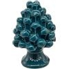 sicilia bedda - Pigna in Ceramica di Caltagirone Modello Monocolore - Pigna Artigianale Realizzata a Mano - Altezza 11 Centimetri (Ottanio)