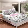 Tbrand set di lenzuola con motivo a unicorno, per bambini, ragazzi, ragazze, set di biancheria da letto, 2 pezzi per letto singolo