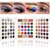 UCANBE Palette di ombretti da 86 colori, nero opaco, grigio argento, ombretti gotici smoky + brillanti pressati gruppi + toni neon di colori brillanti + neutri Rosy Rusty P