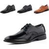 Hitmars Scarpe Oxford Uomo Derby Dress Shoes Scarpe Stringate Francesine Basse Brogue Scarpe Pelle Formale Lavoro Verniciata Sposa Nero Marrone EU 39-47