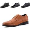 Hitmars Scarpe Oxford Uomo Derby Dress Shoes Scarpe Stringate Francesine Basse Brogue Scarpe Pelle Formale Lavoro Verniciata Sposa Nero Marrone EU 39-47
