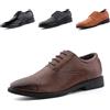 Hitmars Scarpe Oxford Uomo Derby Dress Shoes Scarpe Stringate Francesine Basse Brogue Scarpe Pelle Formale Lavoro Verniciata Sposa Nero Marrone EU 39-47