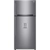 LG GTF744PZPED Frigorifero Combinato A Libera Installazione, Wi-Fi, Dispenser Acqua, Classe E, Inox