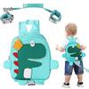 RIGHTWELL Imbracature di sicurezza per bambini, 4 in 1, braccialetto da passeggio con zaino, rotazione a 360° anti-smarrimento, imbracatura da passeggio per bambini che camminano e viaggiano fuori