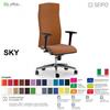 SEIPO SKY SK0001 Poltrona direzionale schienale alto Movimento sincronizzato "R4" SEIPO ECOPELLE D2