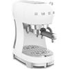 Smeg - Macchina da Caffè Espresso Manuale ECF02WHEU Capacità 1,1 L Colore Bianco - SPEDIZIONE GRATUITA