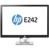 Monitor HP EliteDisplay E242 24 Pollici LED Full-HD Black-Silver HDMI DP VGA