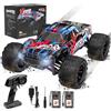 EVARY Auto telecomandata 1:16, 40 km/H, 2,4 GHz, 4 WD - RC Monster truck giocattolo per ragazzi dai 12 anni in su, 55 minuti, autonomia di 50 metri, per interni ed esterni, auto RC 40 km/h