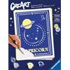 Ravensburger CreArt Serie Trend D Zodiaco: Segno del Capricorno, Kit per Dipingere con i Numeri, Contiene una Tavola Prestampata, Pennello, Colori e Accessoriper tutti i creativi dai 12+ anni