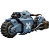 TOYVERSE JOYTOY Warhammer 40.000 Space Wolves Raider - Bicicletta da combattimento con fucili a doppio anello in scala 1:18, veicolo da collezione per bambini dai 15 anni in su