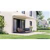 PERGOLUX Tenda da sole a cassonetto motorizzata 3.5x2.5m, Bianco/Beige
