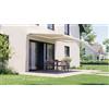 PERGOLUX Tenda da sole a cassonetto motorizzata 3.5x3m, Bianco/Beige