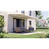 PERGOLUX Tenda da sole a cassonetto motorizzata 6x3m, Bianco/Beige
